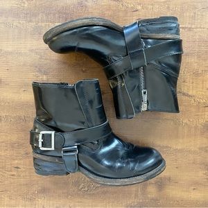 All Saints Spitalfield motorcycle boots